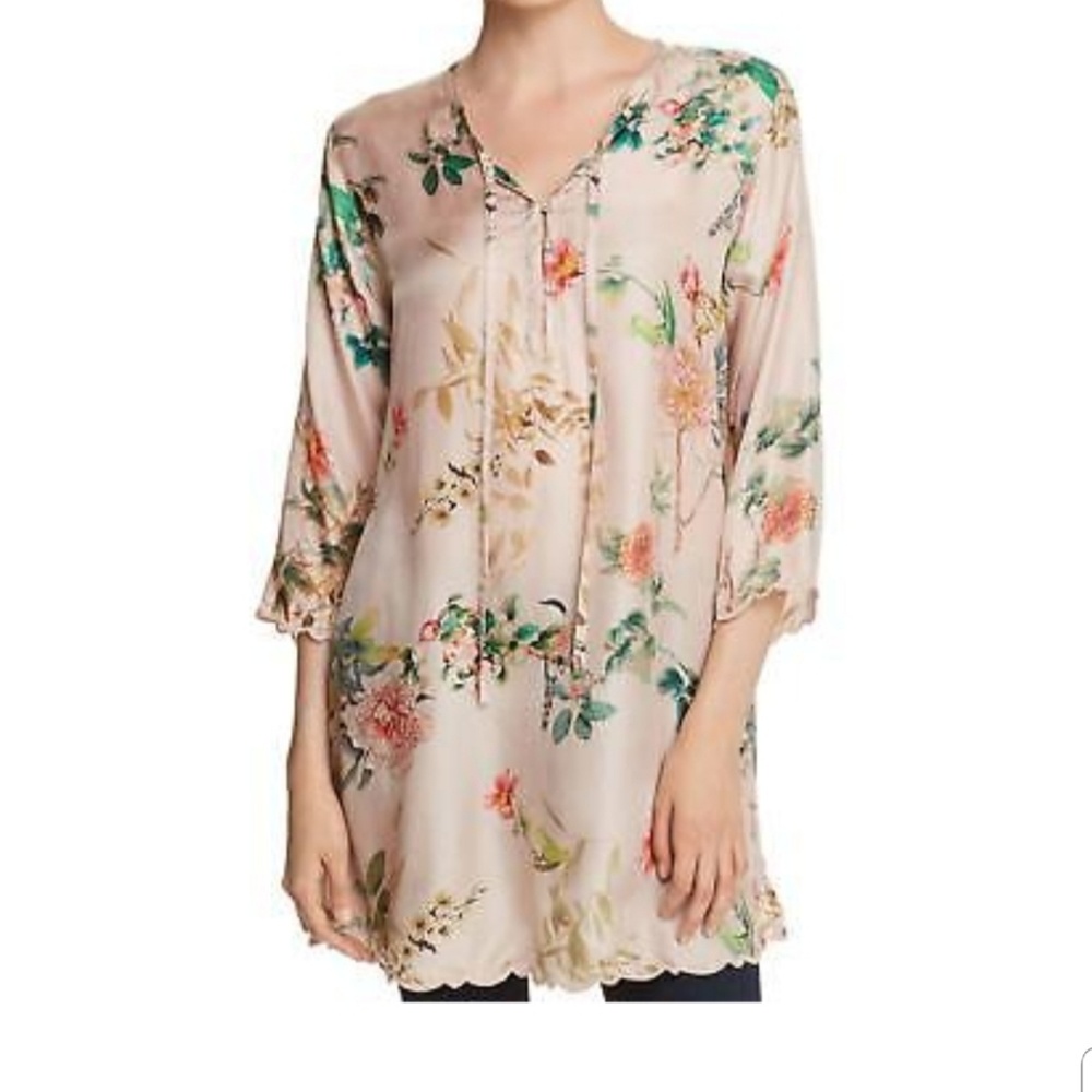 ❌❌SOLD❌❌Johnny Was Silk Tunic